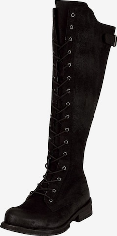 Felmini Wide Fit Schnürstiefel 'Cooper W110' in Schwarz: Vorderseite