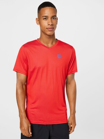 T-Shirt fonctionnel 'Ted' BIDI BADU en rouge : devant