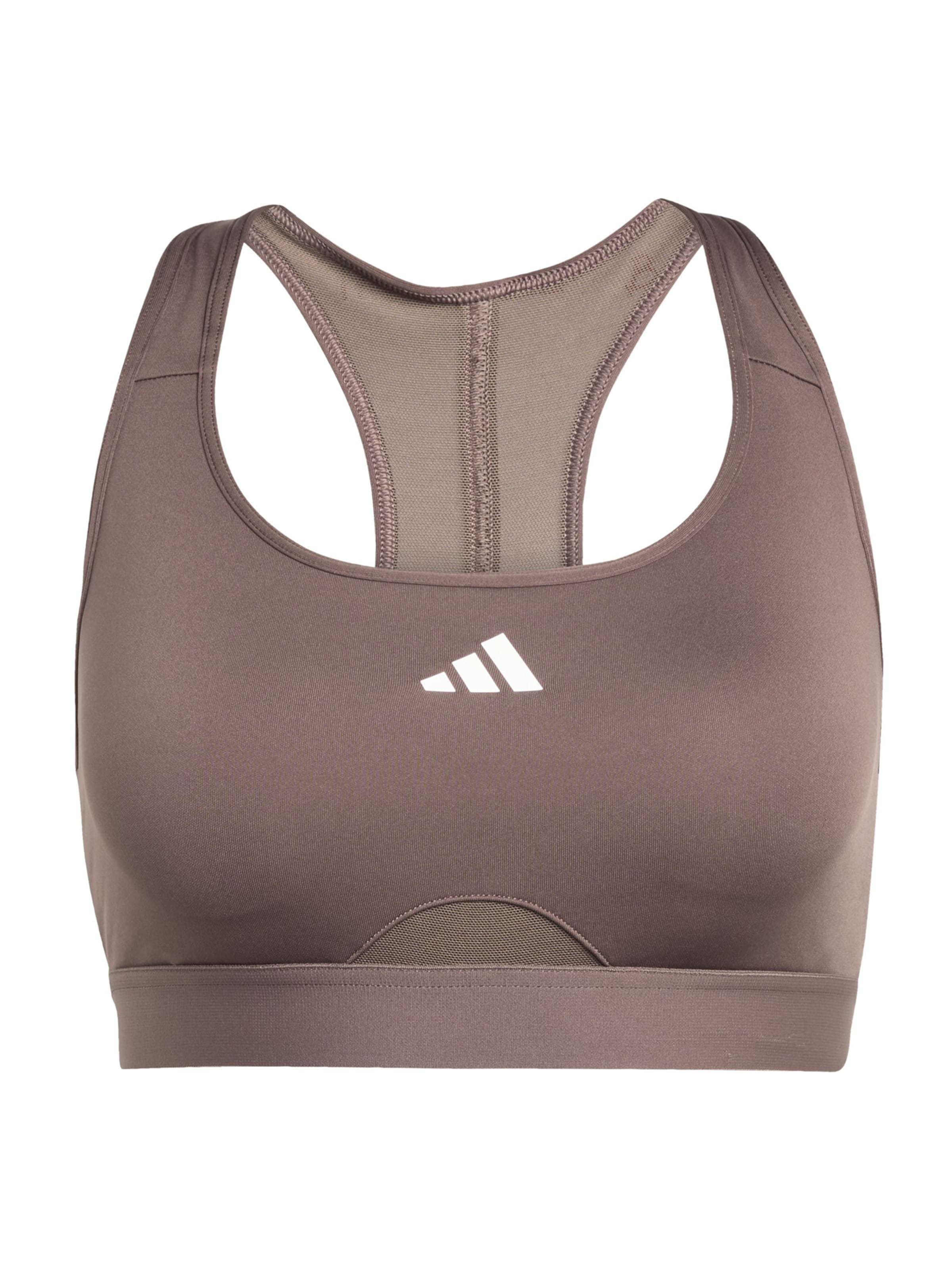 ADIDAS PERFORMANCE Αθλητικό σουτιέν 'PWRCT' σε καφέ: μπροστά