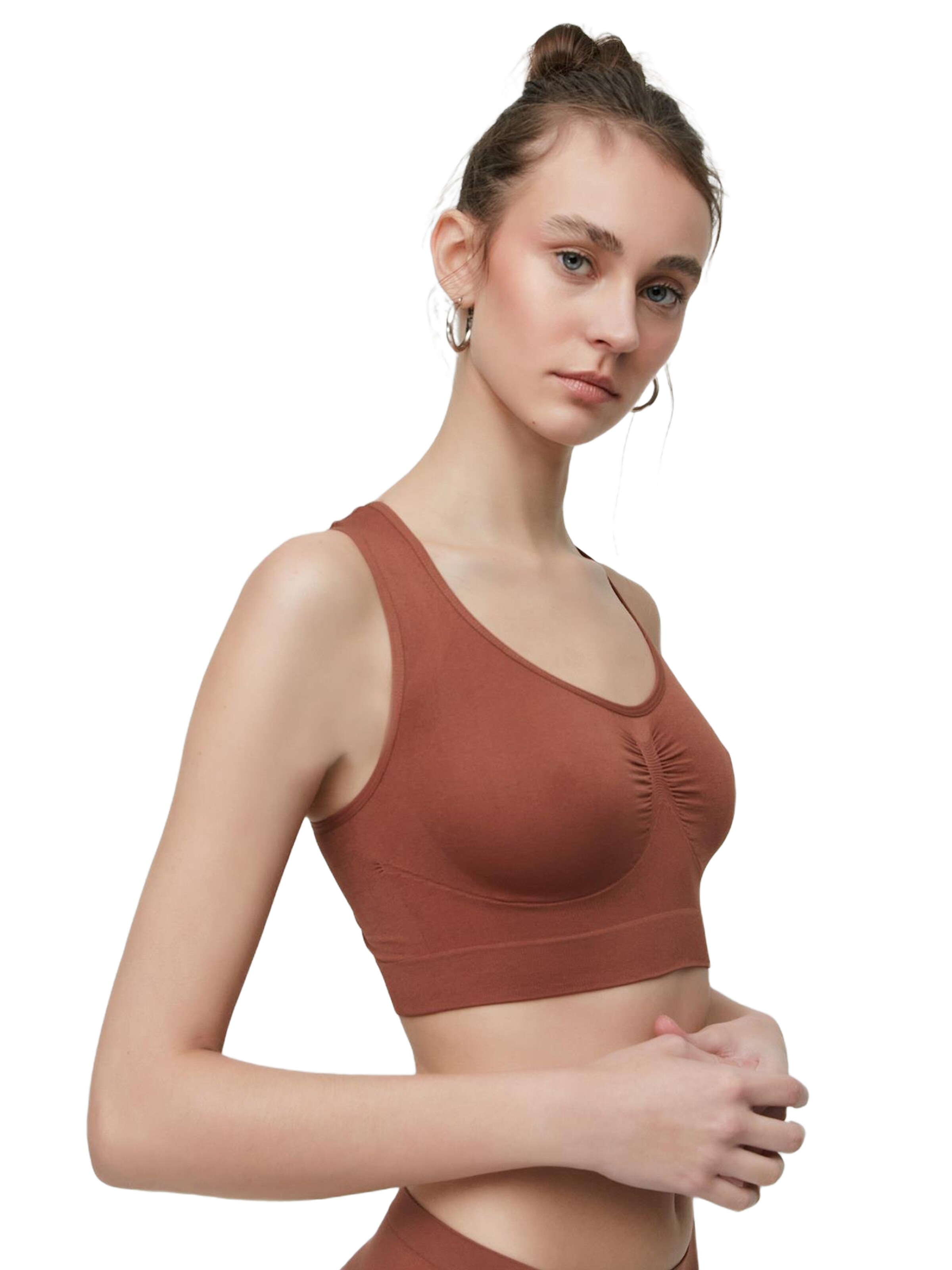 C&City Bralette Bra in Brown