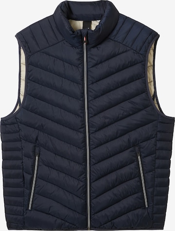 Gilet TOM TAILOR en bleu : devant