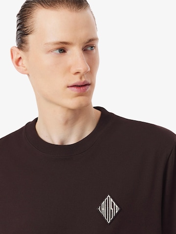 LACOSTE - Camisa em castanho