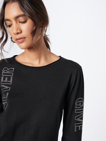 Key Largo Pullover 'Never' in Schwarz