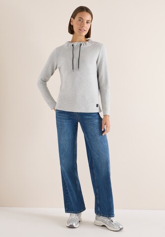 CECIL Sweatshirt 'Piquée' in Grau