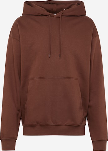 Sweat-shirt WEEKDAY en marron : devant