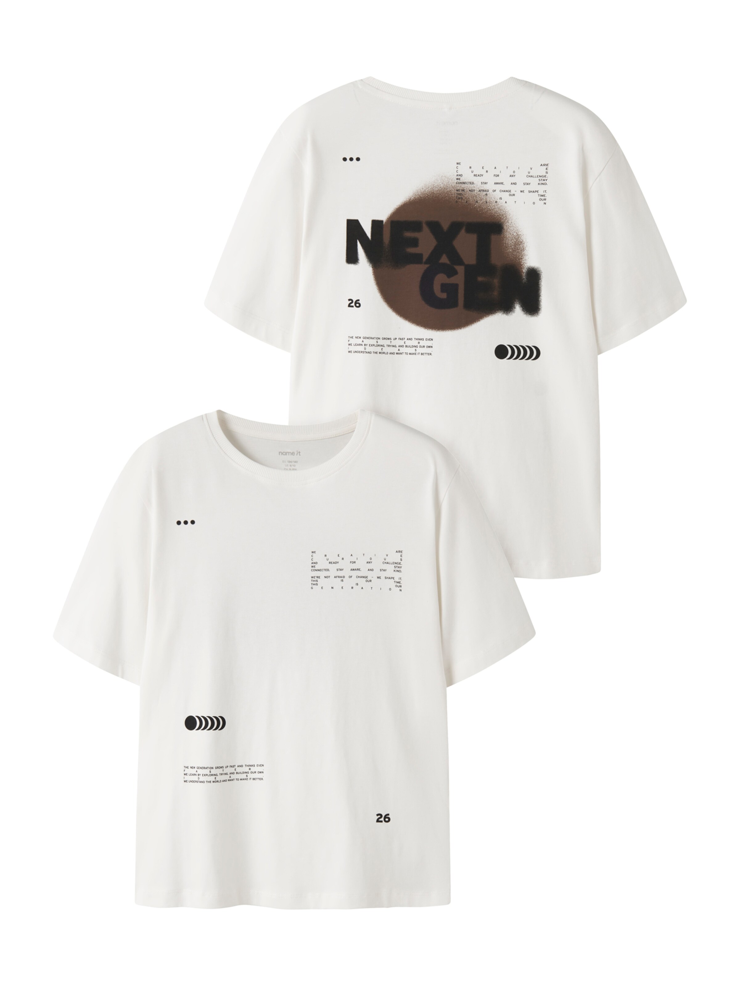 NAME IT - Camiseta 'NKMLOUI' en blanco