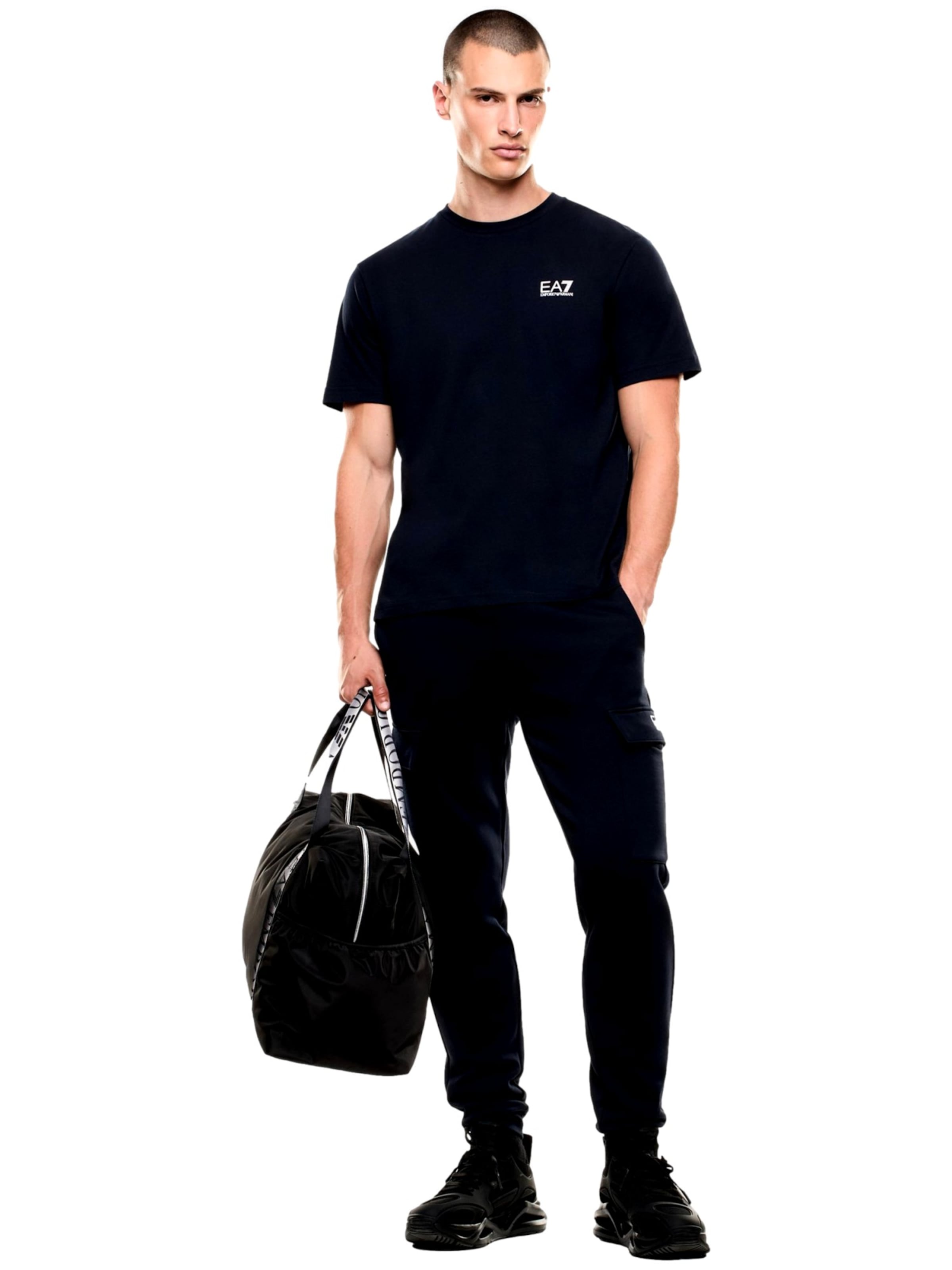 EA7 Emporio Armani Тениска в синьо