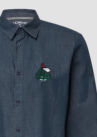 s.Oliver Regular Fit Hemd in Blau