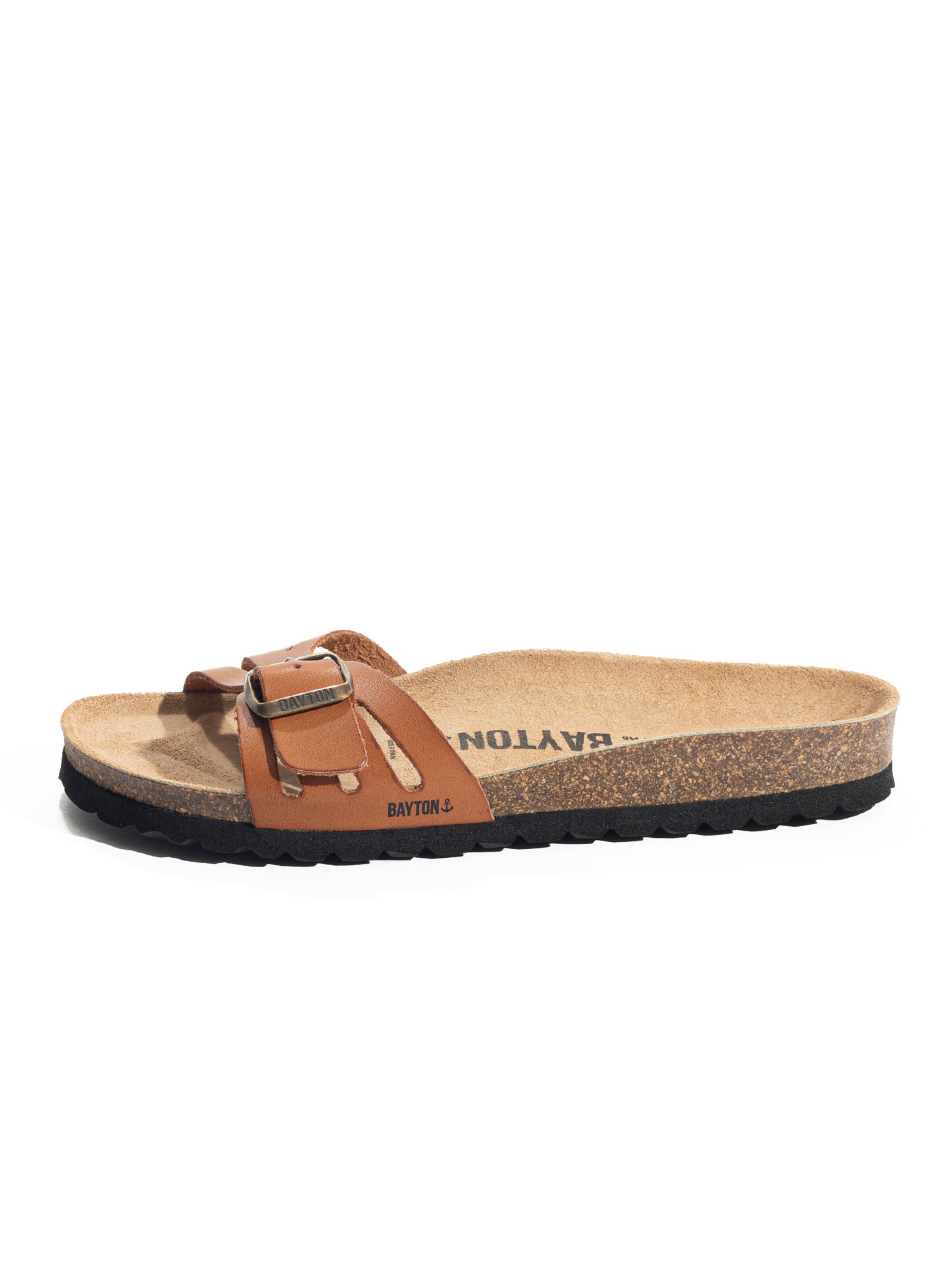 Bayton Slipper 'Anita' in Brown: front