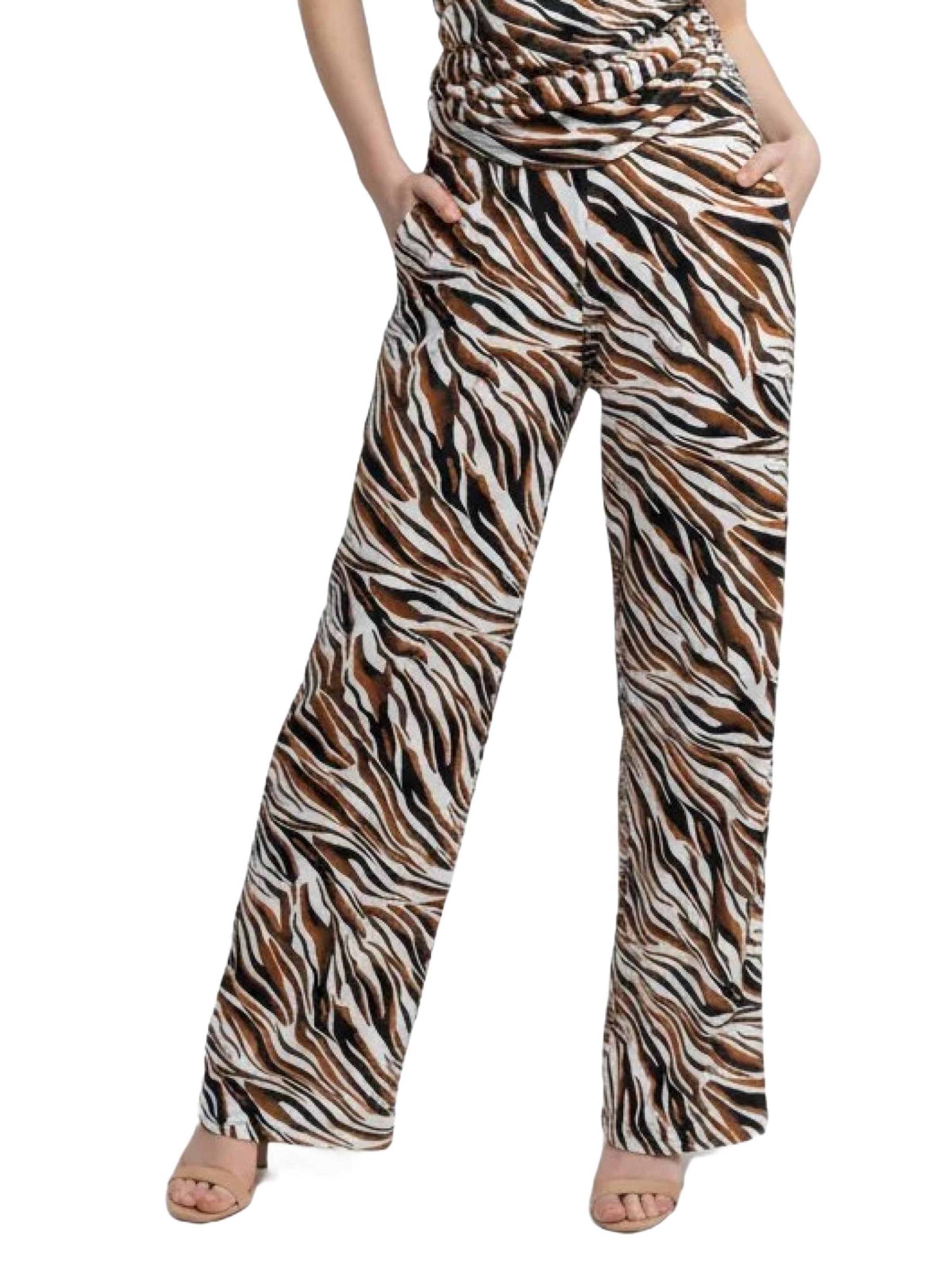 No Matter What Wide leg Broek in Bruin: voorkant