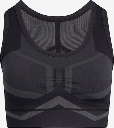 ADIDAS PERFORMANCE Soutien-gorge de sport 'STUDIO 2TNE PS' en gris / gris foncé / noir, Vue avec produit