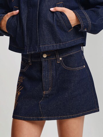 Gonna di Ed Hardy in blu: frontale
