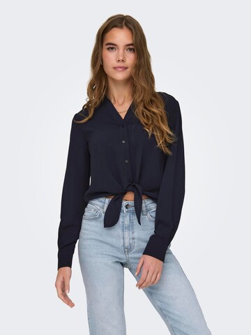 ONLY - Blusa 'NOVA LUX' em azul: frente