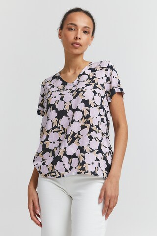 ICHI Shirt 'VERA' in Blauw: voorkant