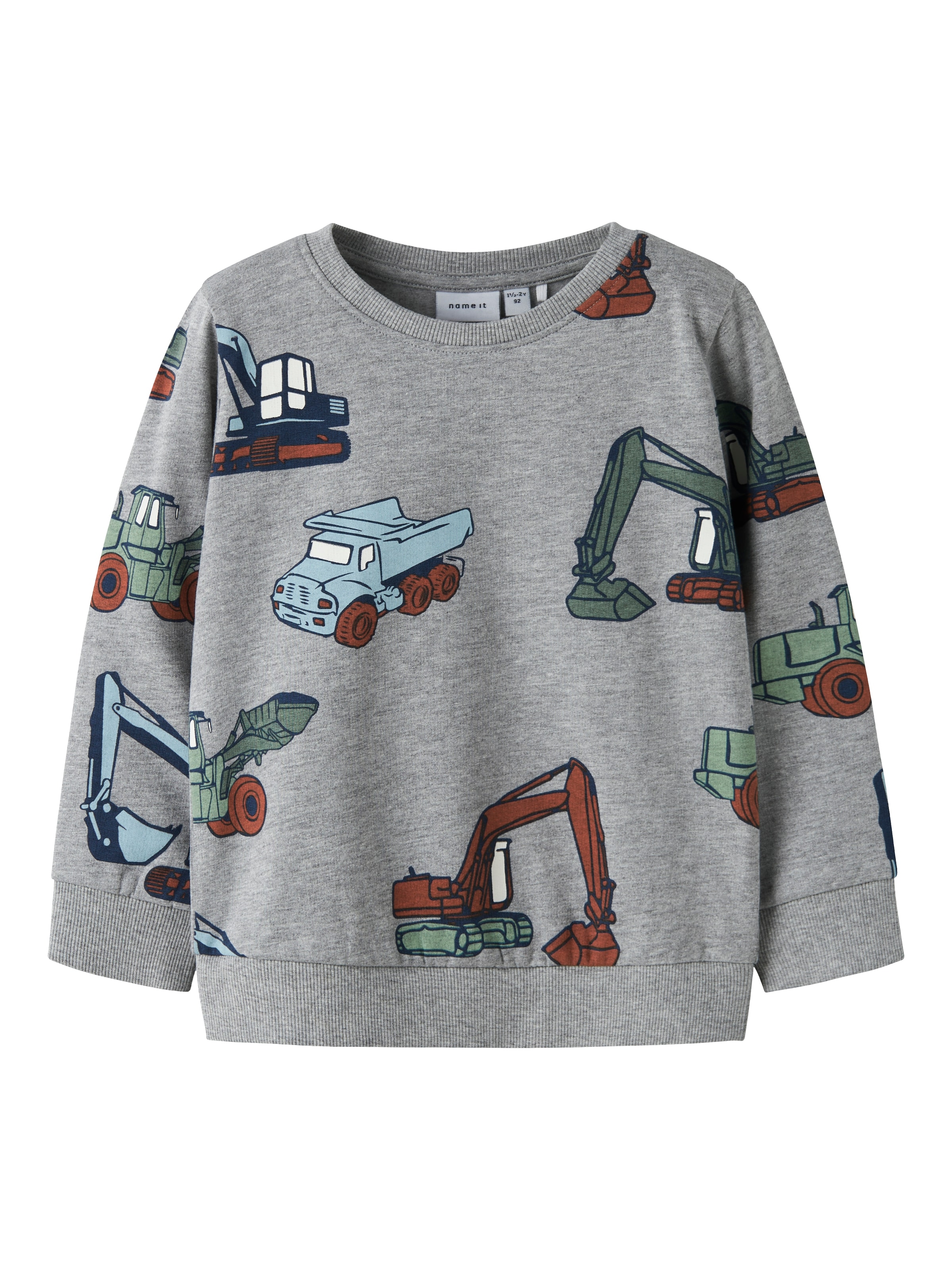 NAME IT Sweatshirt 'NMMNenean' in Grey: front