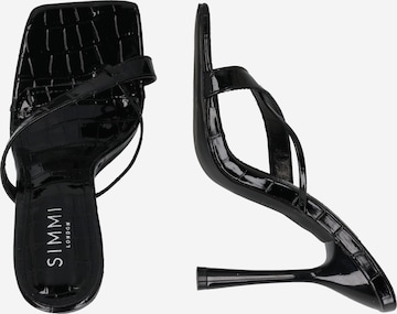 Simmi London T-Bar Sandals 'PETRA' in Black