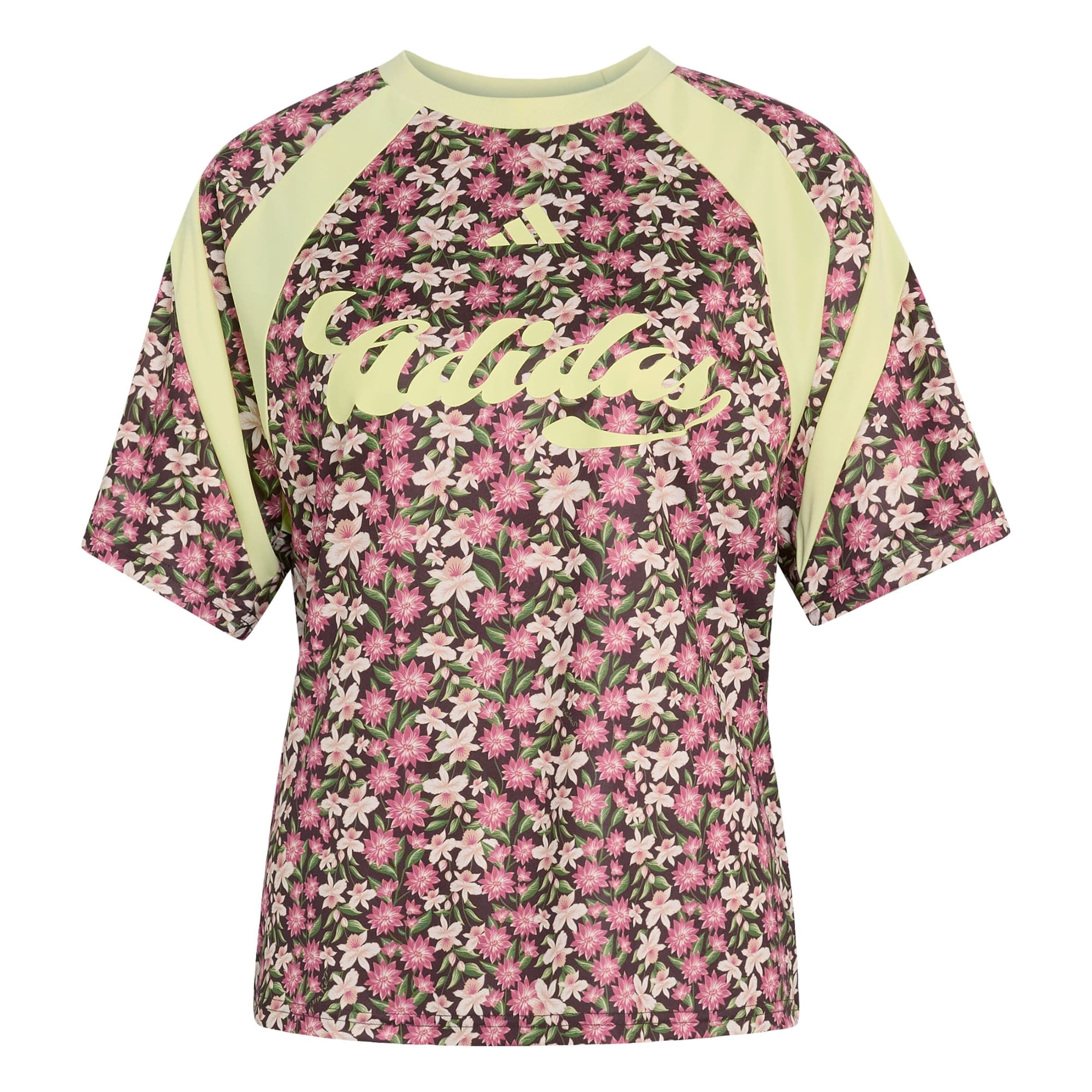 T-shirt fonctionnel 'Adidas x Farm Rio House Of Tiro' ADIDAS SPORTSWEAR en marron : devant