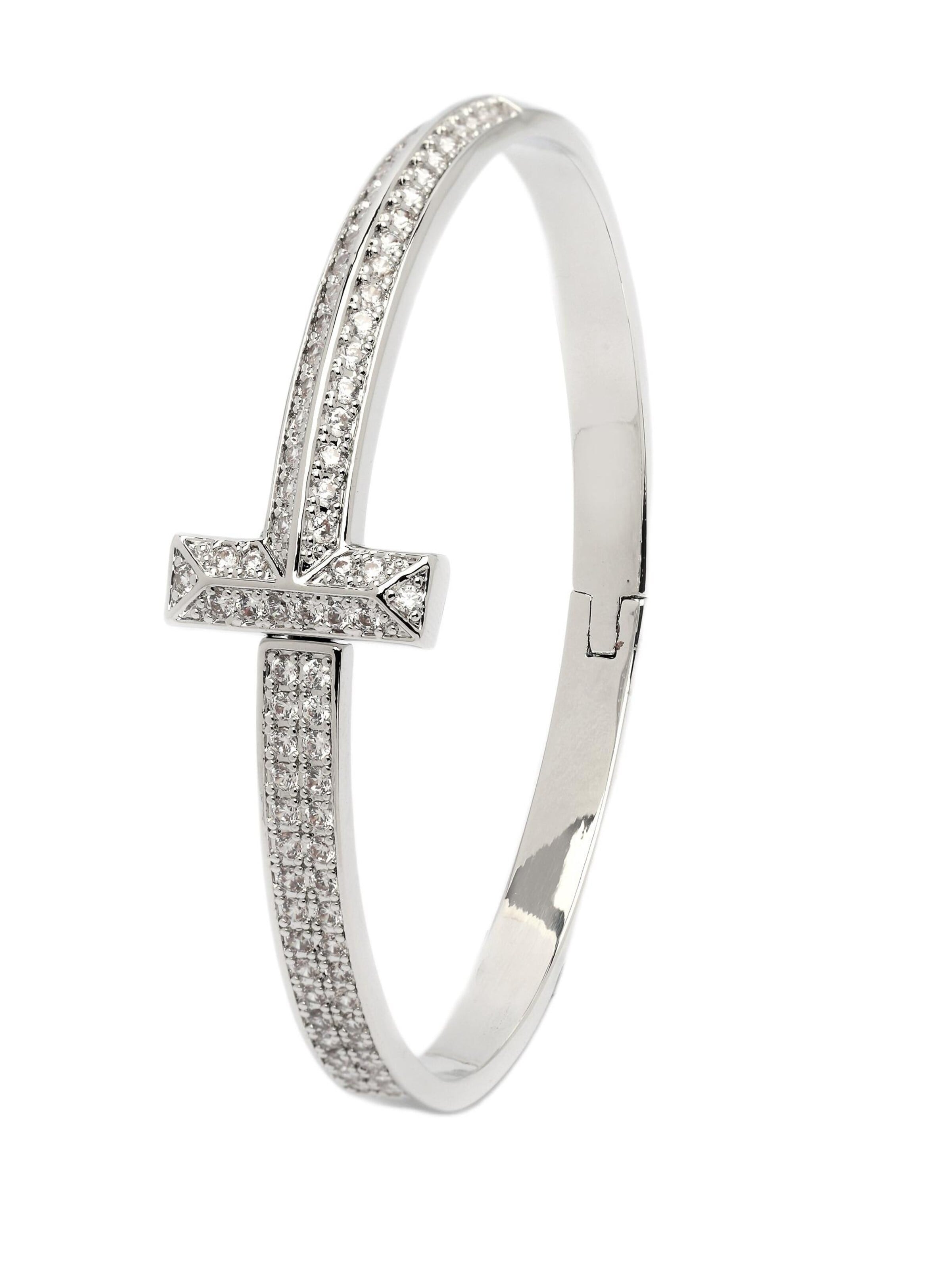 AVANT-GARDE PARIS - Pulsera 'Agataya' en plata: frente