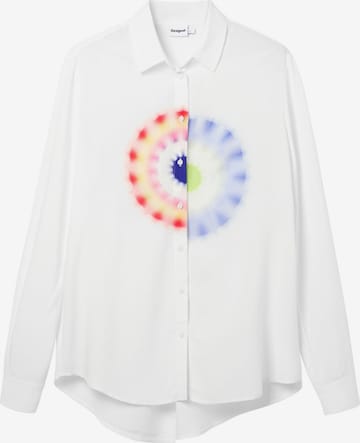 Chemisier Desigual en blanc : devant