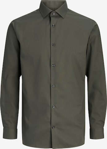 JACK & JONES Button Up Shirt 'JPRBLAParker' in Green: front
