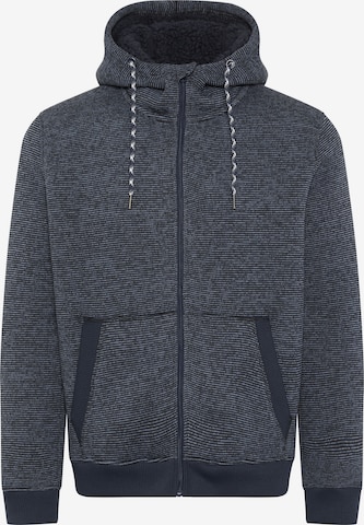 Navigator Zip-Up Hoodie in Blue: front