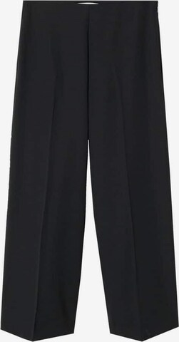 MANGO Wide leg Pantalon 'Justo' in Zwart: voorkant