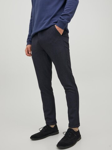 Coupe slim Pantalon chino 'MARCO CONNOR' JACK & JONES en bleu : devant