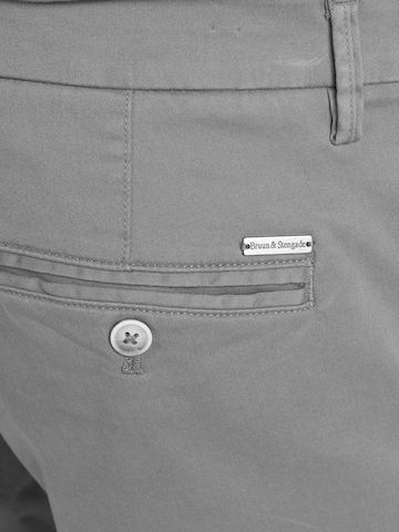 Regular Pantalon chino 'Olav' Bruun & Stengade en vert