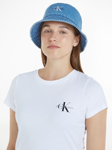 Calvin Klein Jeans Hat in Blue: front