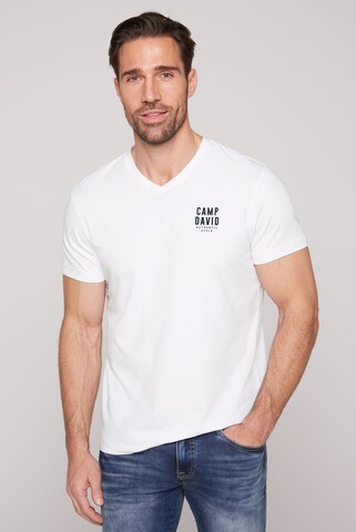 CAMP DAVID Shirt 'Jazz' in White: front