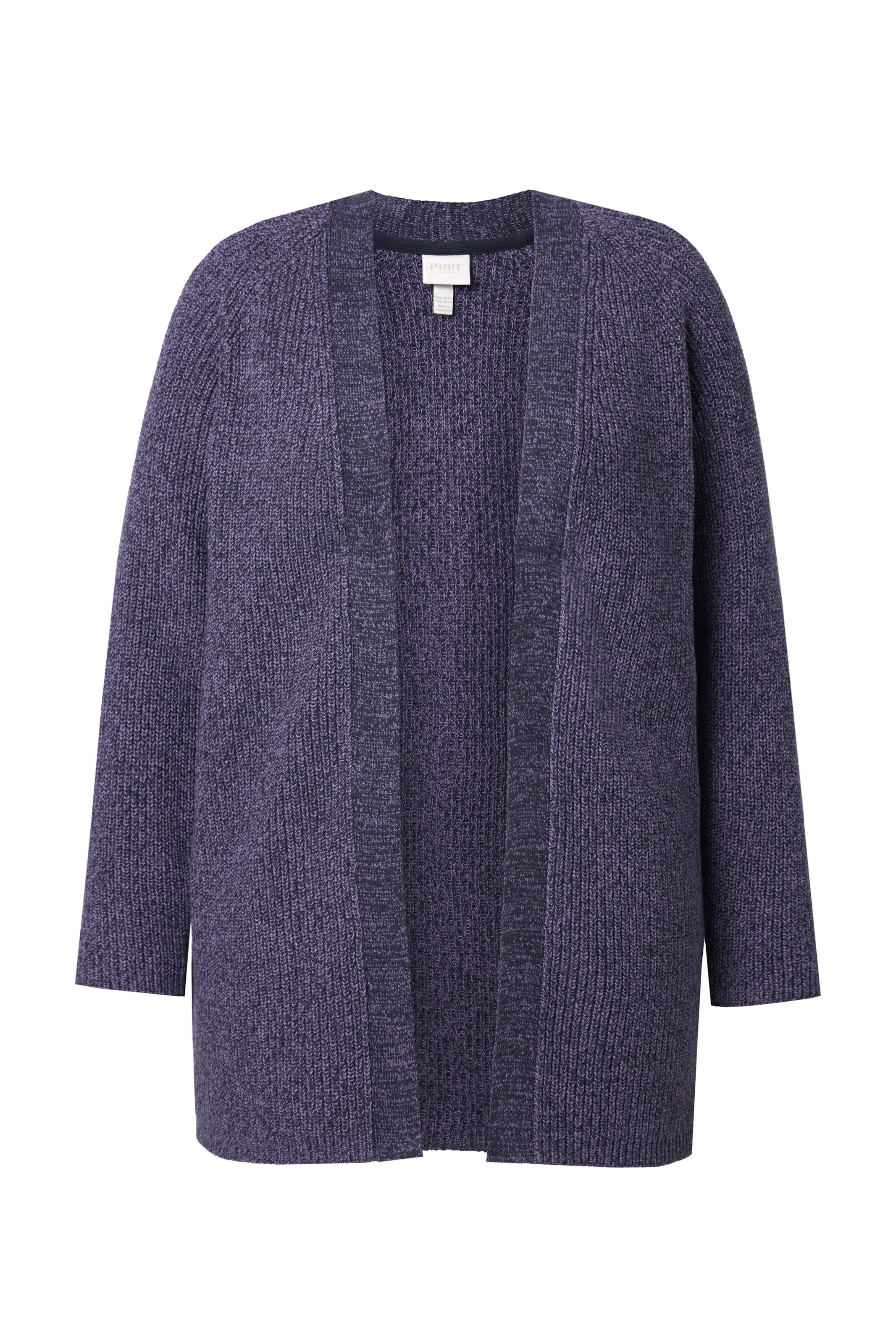 Ulla Popken Knit Cardigan in Blue: front