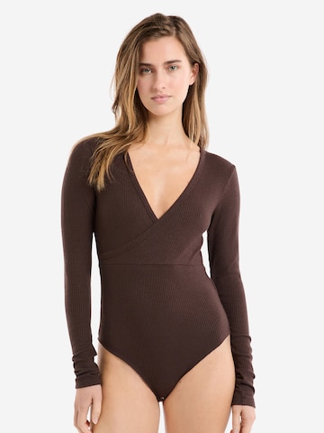 ETAM Body 'Jovana' in Bruin: voorkant