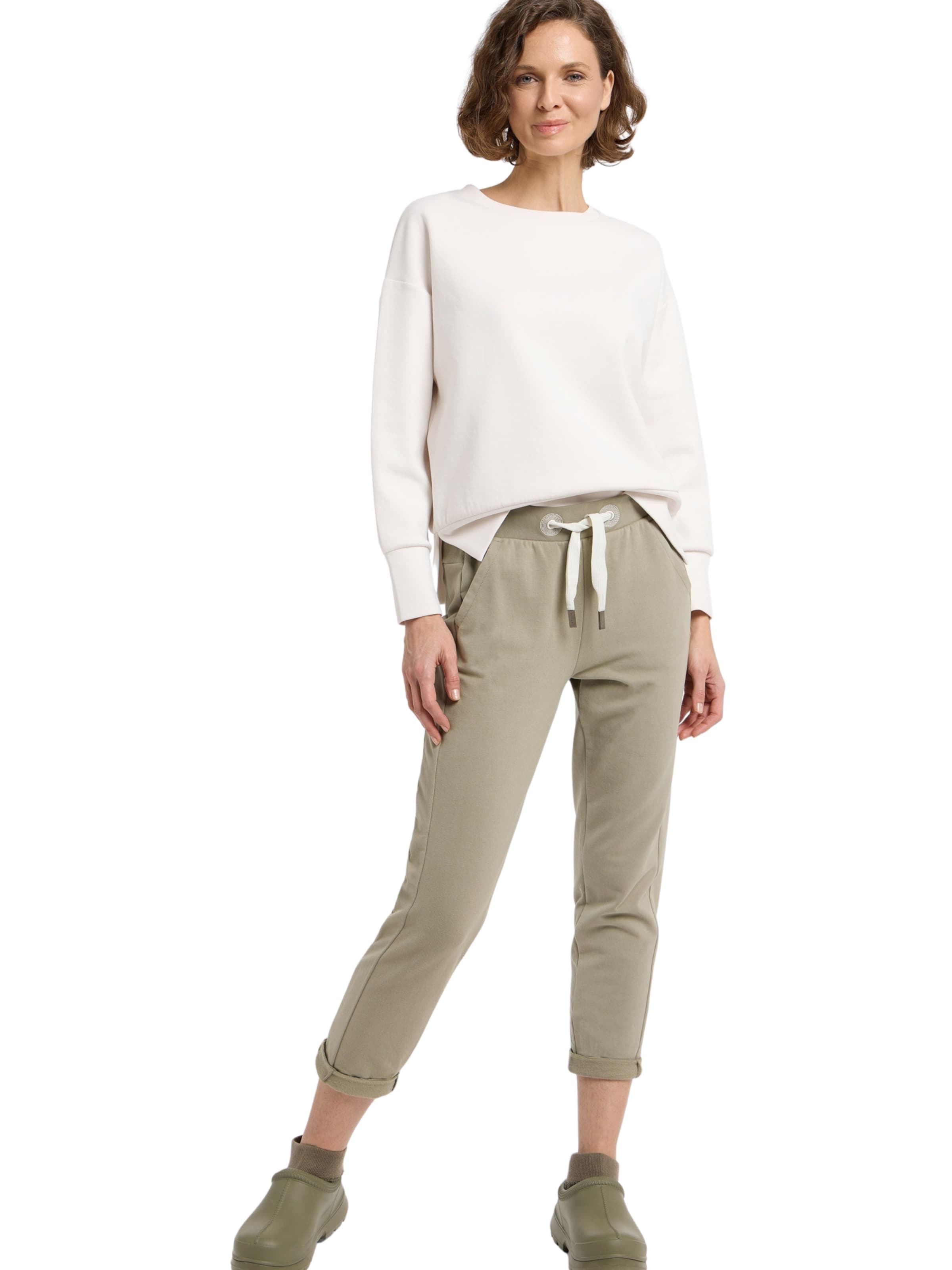 Elbsand Regular Trousers 'Brinja' in Beige: front