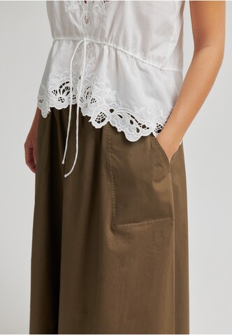 SECOND FEMALE - Saia 'Alisa' em castanho
