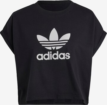 ADIDAS ORIGINALS Shirt 'Adicolor Classics Trefoil' in Zwart: voorkant