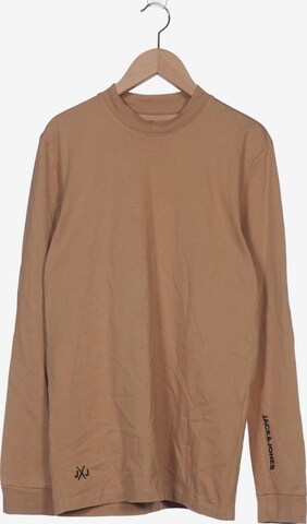 JACK & JONES Langarmshirt S in Beige: predná strana