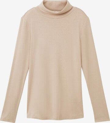 T-shirt TOM TAILOR en beige : devant