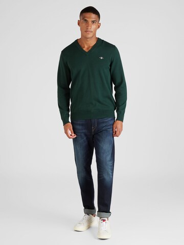 GANT Sweter 'CLASSIC' w kolorze zielony