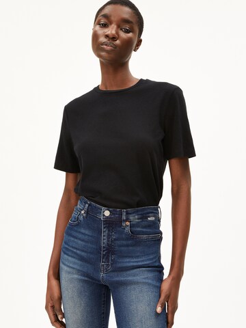 ARMEDANGELS T-Shirt 'LUALAA LIN' (GOTS) in Schwarz: Vorderseite