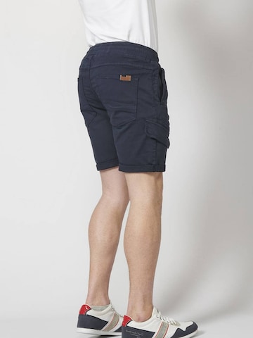 KOROSHI Regular Cargojeans i blå