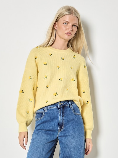 Apricot Pull-over ' ' en jaune, Vue avec produit