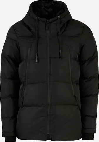 Buratti Winter Coat in Black: front