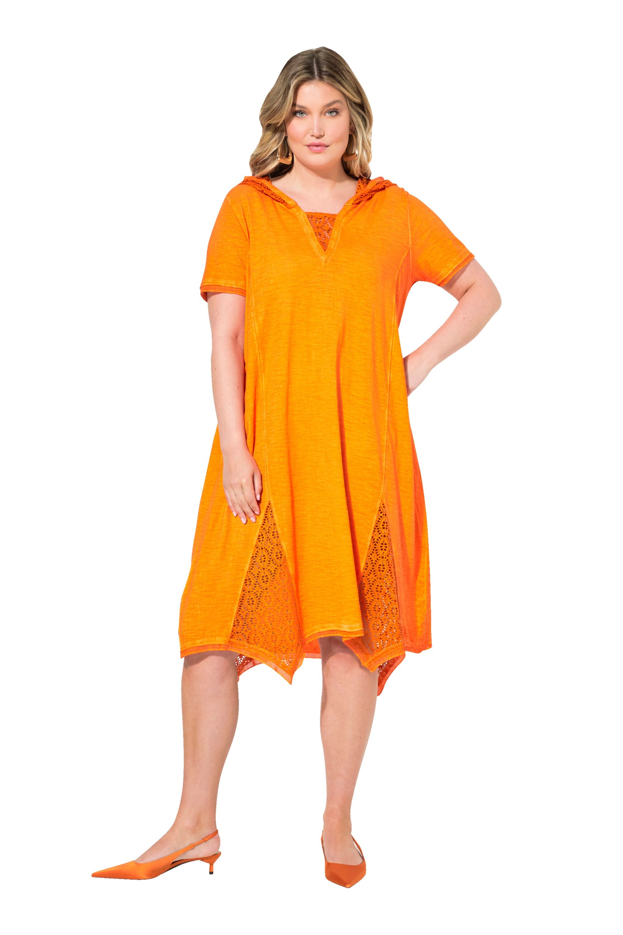 MIAMODA Jurk in Oranje: voorkant