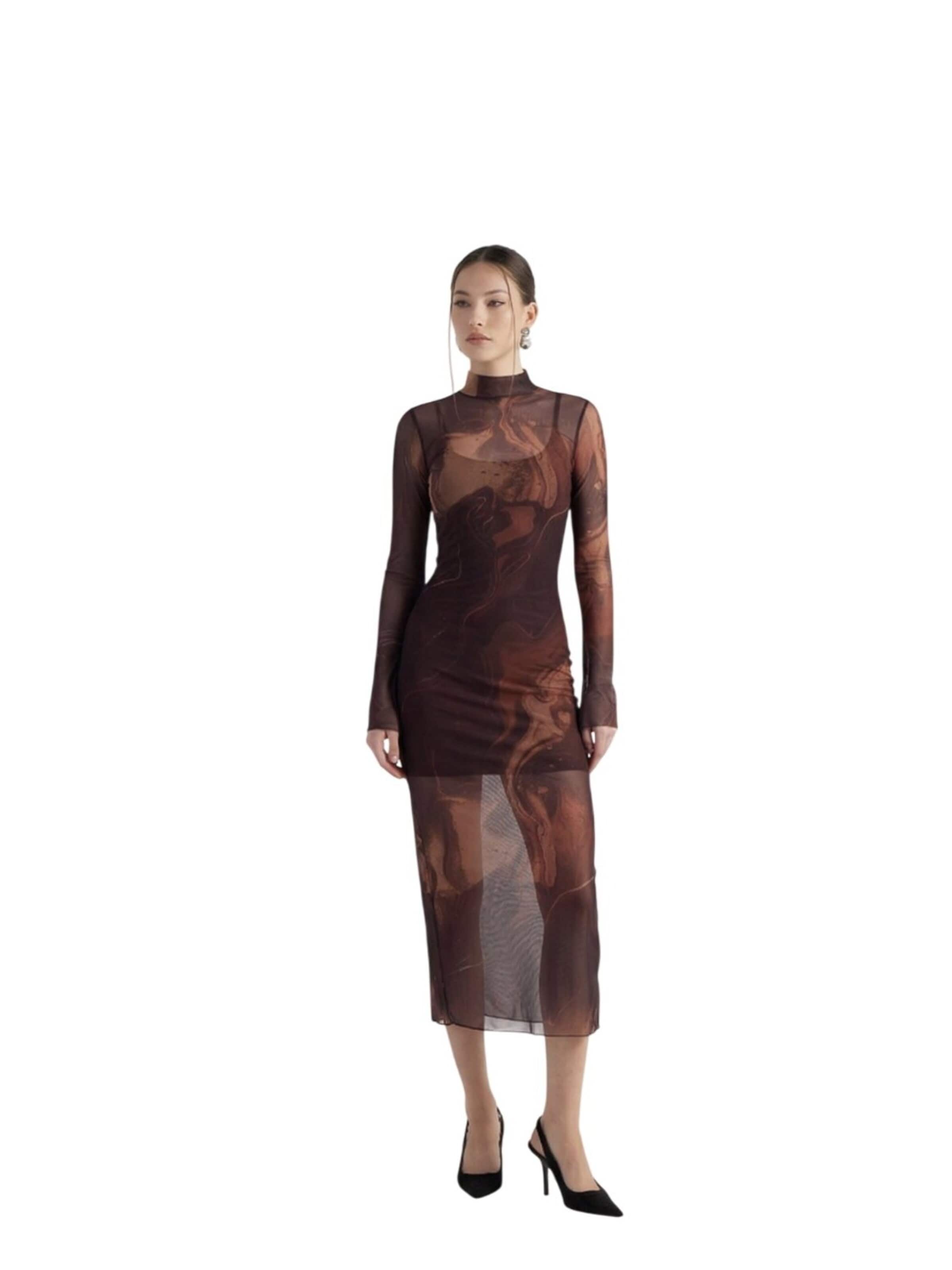 HOLLY LOLLY Dress in Brown: front