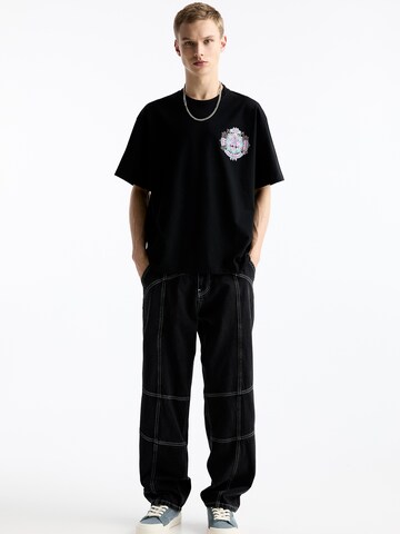 Pull&Bear T-Shirt in Schwarz