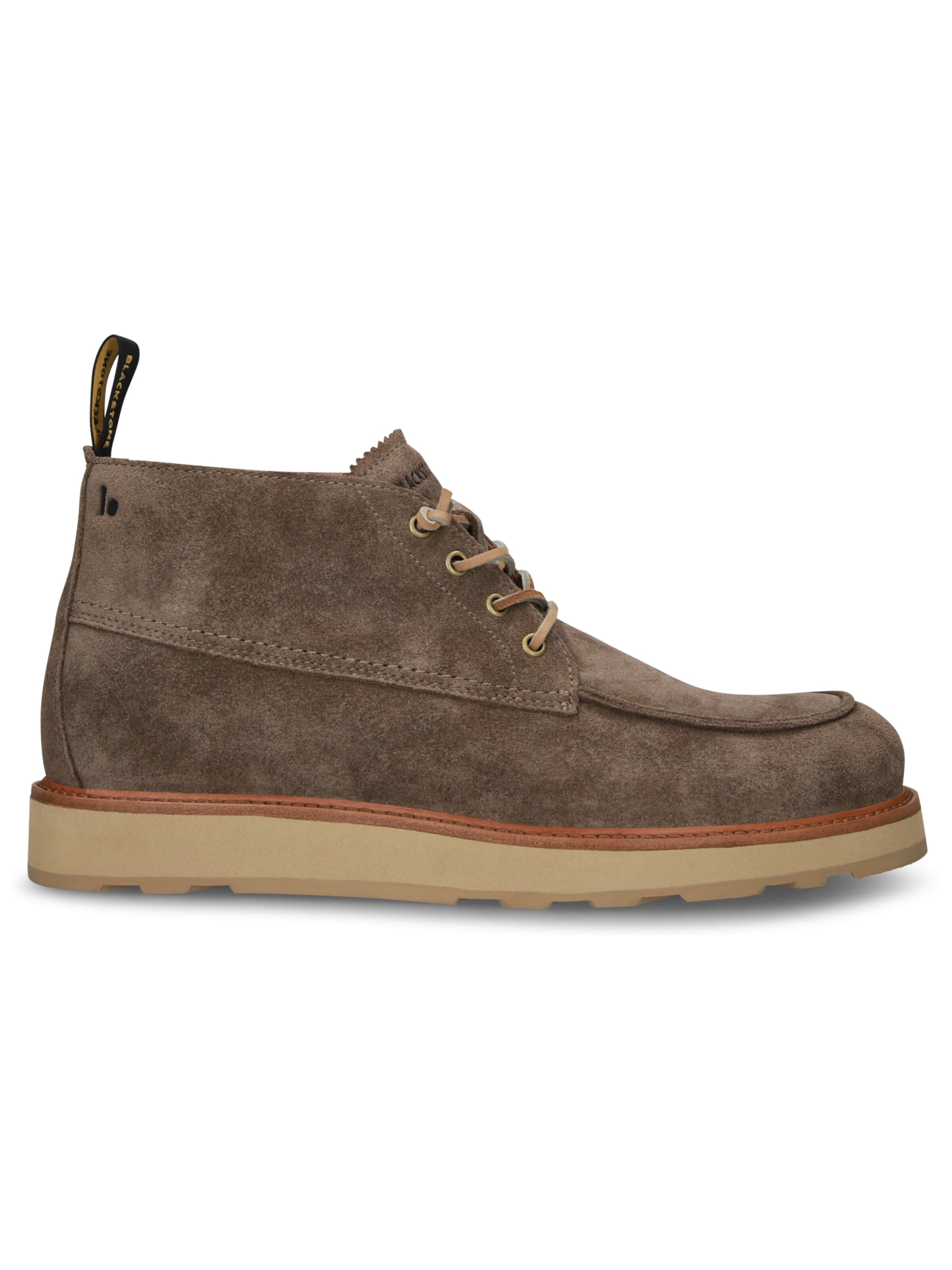 BLACKSTONE Boots med snörning 'PERIDO ASHER MID' i brun: framsida