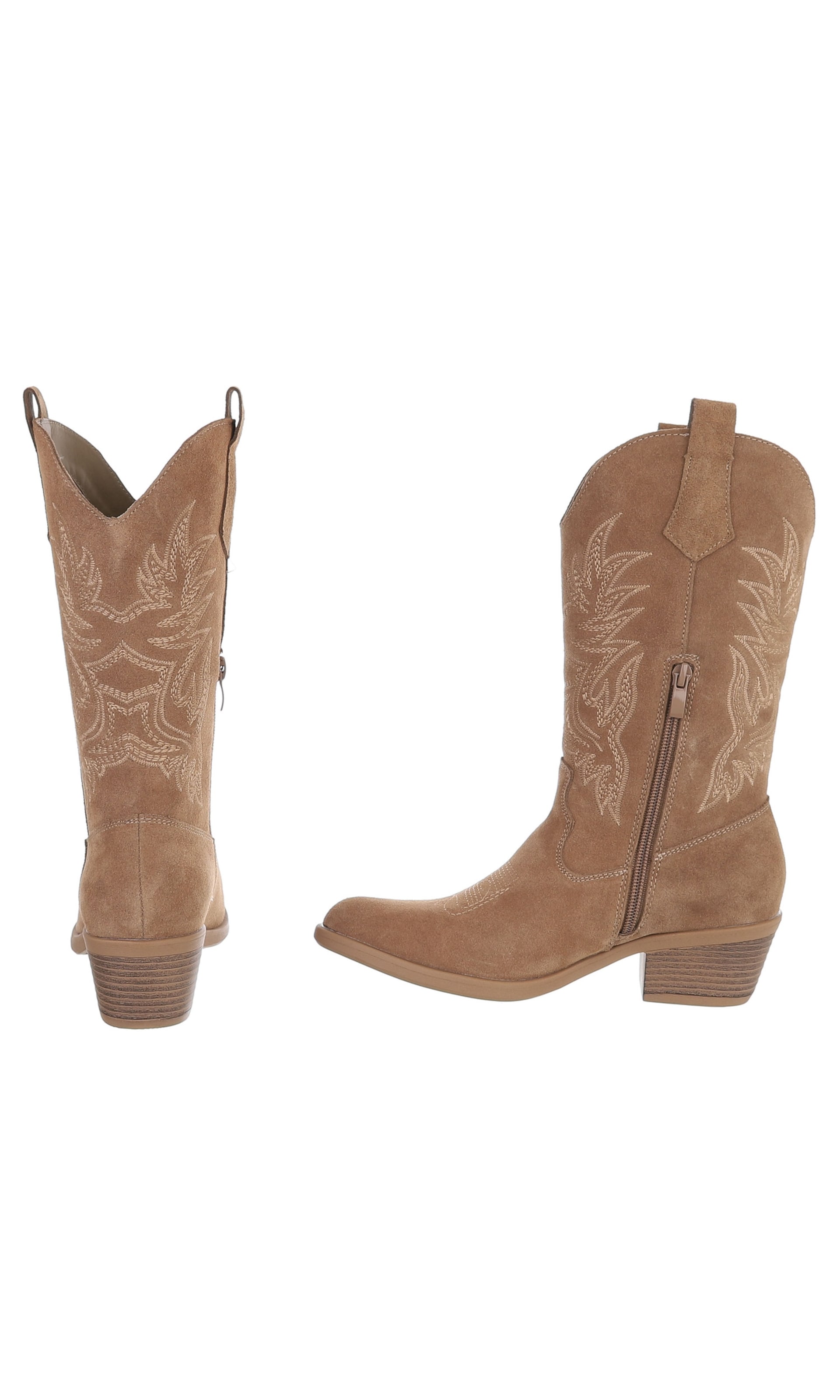Ital-Design Cowboystiefel in Beige