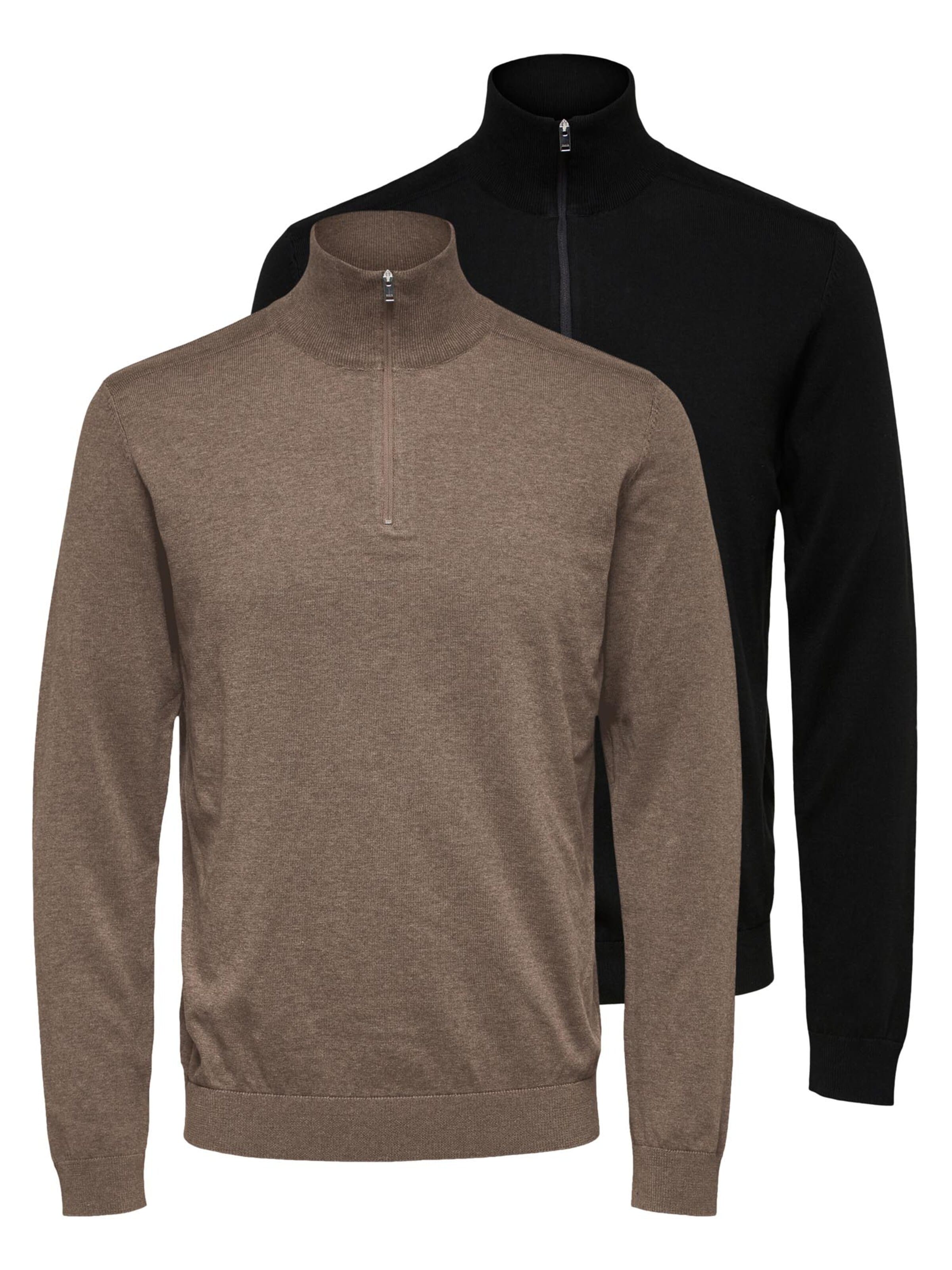 SELECTED Pullover 'Berg'‌‌‌‌ in S in schoko, Produktansicht