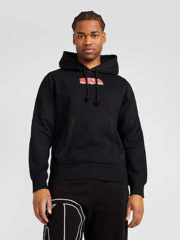 DIESEL Sweatshirt 'GINN' i svart: framsida