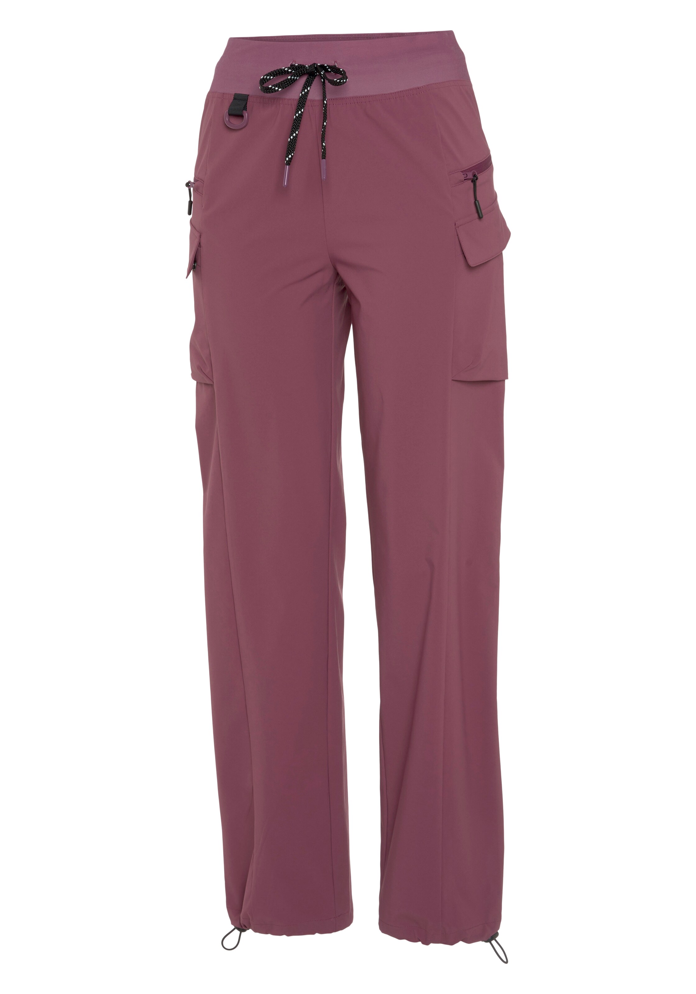 LASCANA ACTIVE Обычный Штаны в спортивном стиле в Ярко-розовый